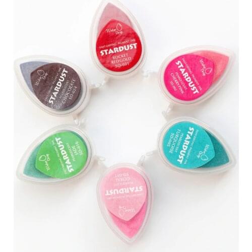 1pc raindrop sharp ink pad Stamp planner scrapbooking DIY silicone stamp diary card making supplies card making supplies