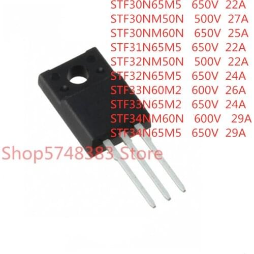 10PCS/LOT STF30N65M5 STF30NM50N STF30NM60N STF31N65M5 STF32NM50N STF32N65M5 STF33N60M2 STF33N65M2 STF34NM60N STF34N65M5 TO-220F