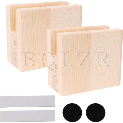 2PCS 2x10CM Groove Wood Furniture Lifter Bed Sofa Table Risers Add 5cm BQLZR