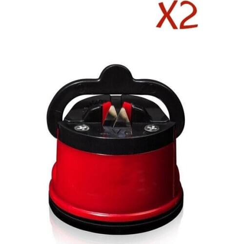 2pcs Tungsten Steel Blade Knife Sharpener with Suction Pad Kitchen Knives Scissors Sharpening Stone Grinder Sharpeners