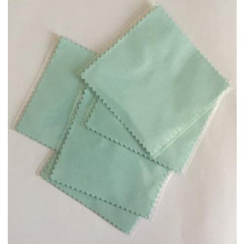 250 pcs/lots Micro Suede Silver Polishing Cloth Jewelry Cleaning Cloths Individually Wrapped Packaging Custom Printed Logo