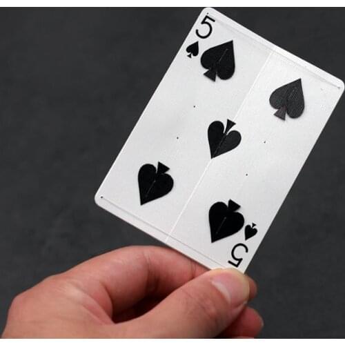 5 of spades to 9 of hearts Moving Pips poker Card Magic tricks props Gimmicks Close Up Magic Magia Toys Joke Magie