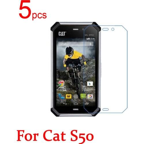 5pcs glossy Ultra Clear/Matte/Nano anti-Explosion LCD Screen Protector Film Cover For Cat S50 Protective Film + cloth