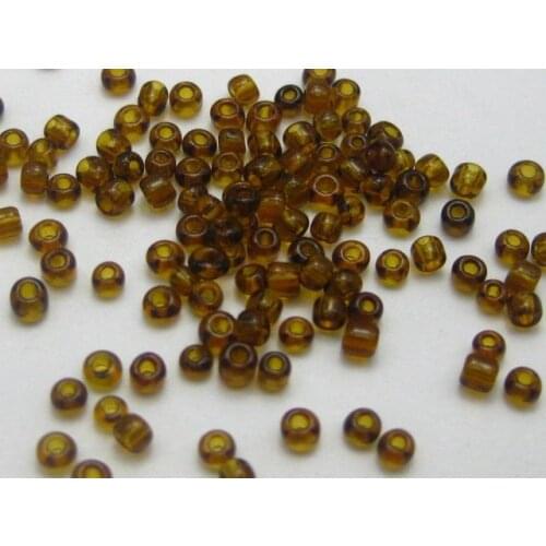 5000 Transparent Brown Glass Seed Beads 2mm (10/0) + Storage Box