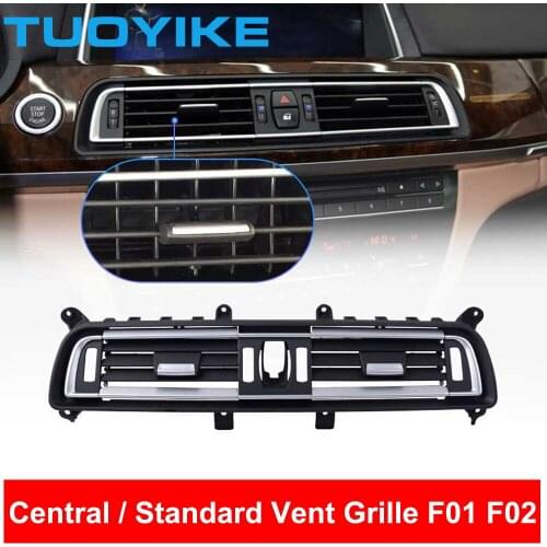 Car Central Console Standard Air Conditioning AC Vent Grille Outlet Panel Chrome Plate For BMW 7 series F01 F02 730 735 740 750