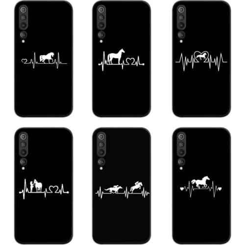 Horse Pony Horse Heartbeat Phone Case For Xiaomi Mi Note 10 Lite Mi 9T Pro xiaomi 10 CC9 9SE