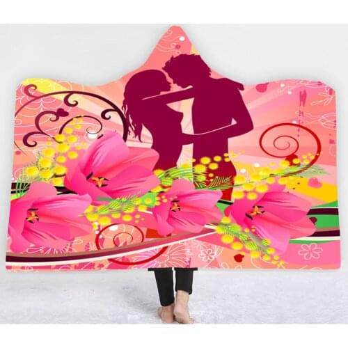 Flower FairyBlankets hats cap beautiful flower Soft blankets winter Keep warm twin full size good quality best selling blanket