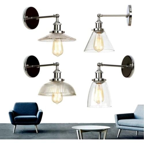 Individuality retro restaurant bar, American style country aisle industrial wind wall lamp, iron art turning wall lamp