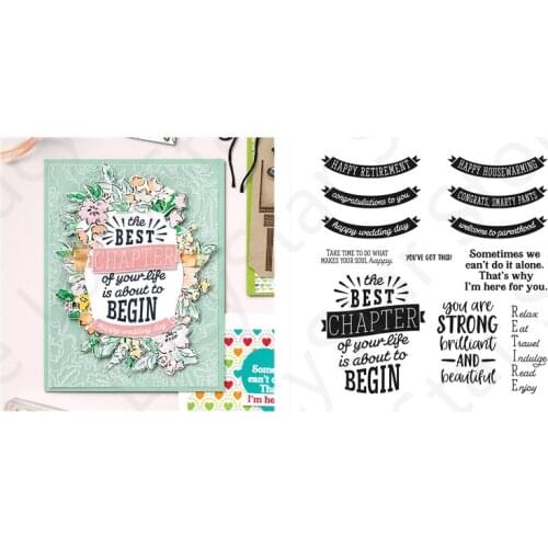 Best Chapter Metal Cutting Dies and Stamps DIY Scrapbooking Album Paper Cards Decorative Crafts Embossing Die Cuts New 2021