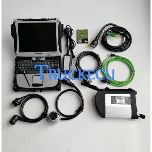 MB STAR SD C4 Multiplexer xentry das wis epc speed limite fdok adblue pk c5 c6 For benz truck car diagnostic tool+CF19 LAPTOP