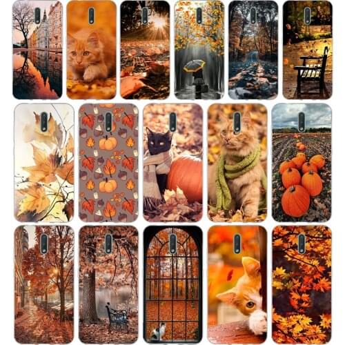 353FG Autumn leaves gift Soft Silicone Tpu Cover phone Case for Nokia 2.1 2.3 3 3.1 4.2 5 5.1 Plus 7.2 6 8