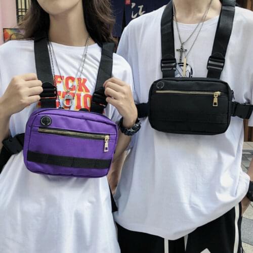 Chest Rig Waist Bags Streetwear Hip Hop Fashion Tactical Harness Chest Bag UK