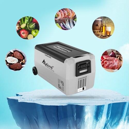 Portable Freezer 12 Volt Refrigerator for Car Van Vehicle Boat Home for Camping Travel Fishing Outdoor 12/24V DC & 100/240V AC