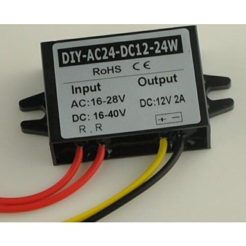 Converter 24V AC/DC To DC 12V 2A AC DC Buck Step Down Module Power Power Adapter Regulator Module For CCD Camera CCTV System