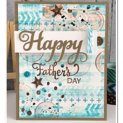 "Happy" Letter Metal Cutting Die Craft DIY Handmade Decoration Scrapbooking Template Embossing Stencil Paper Card Album Making