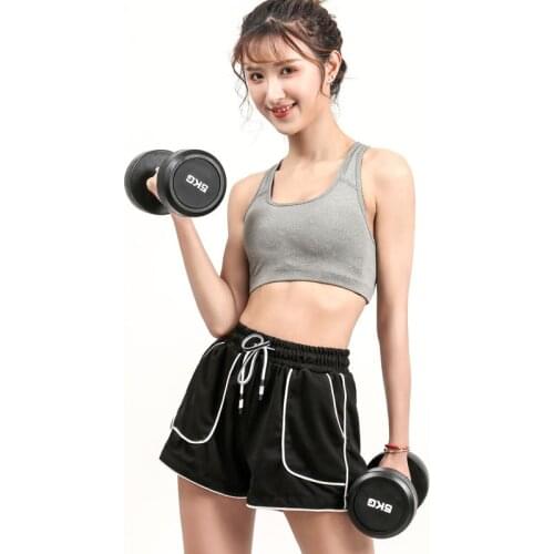 Hexagonal rubber dumbbells rubberized fixed dumbbells, fitness dumbbells metal handlesdumbbell setsdumbbellsfitness equipment