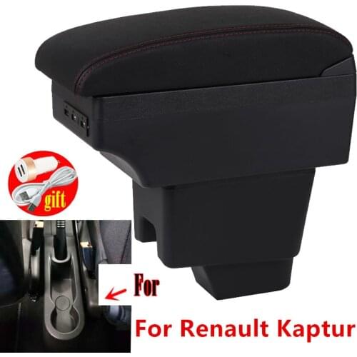 Car armrest box For Renault Captur Kaptur 2014-2018 central console storage box Car interior accessories