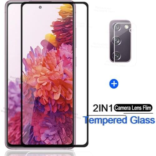 Protective Glass For Samsung Galaxy s20 fe 5G Screen Protector Camera Lens Film For Samsung s 20 fe 20fe 6.5'' Clear Tremp Glass
