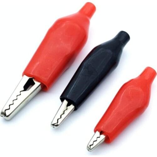 100PCS/1LOT Power Test Alligator Clip Small/Mid/Big