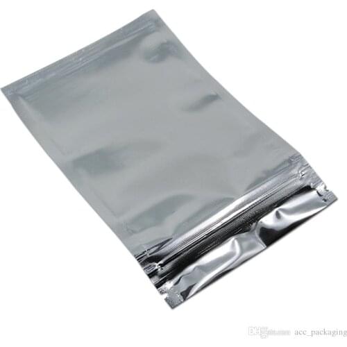20 Sizes Aluminum Foil Clear for Zip Resealable Plastic Retail Lock Packaging Bags Zipper Lock Mylar Bag Package Pouch Self Seal