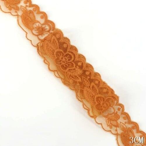 31yards Lace Trim Mesh Flowers Ribbon Laces Fabric DIY Dress Wedding Curtain Skirt Decoration Accessories 3cm Width