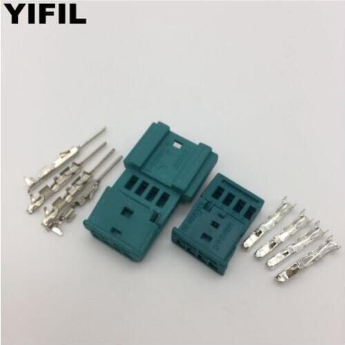5sets/lot 4 Pin/Way Tachograph Plug/sensor Plug /GT Door Light Atmosphere Light Connector 968813-9C 0-1452576-8 For BMW