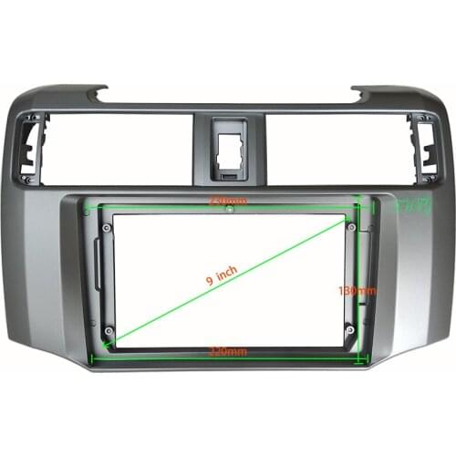 9 INCH Car Audio Frame GPS Navigation Fascia Panel Car dvd Plastic Frame Fascia is suitable for 2009+ TOYOTA 4 RUNNER