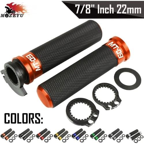 For YAMAHA MT09 MT-09 FZ09 FZ-09 2013 2014 2015 2016 2017 2018 2019 2020 2021 Motorcycle Handgrips Handle Bar Tubes Hand Grips