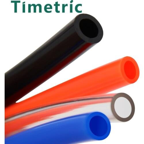 Gas Pneumatic Tube Hose, 2 Meters, Pu, 4x2.5, 6x4, 8x5, 10x6.5, 12x8, 14x10, 16x12mm, Air Pipe Compressor