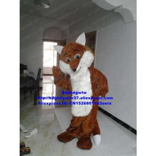 Brown Fox Jackal Dhole Mascot Costume Adult Cartoon Character Outfit Suit Gather Ceremoniously Annual Dinner zx432