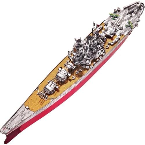 Piececool P101 Japan BATTLESHIP YAMATO 3D Metal Puzzle DIY Assemble Model Kits Laser Cut Jigsaw toys gift for children adults