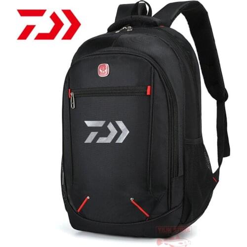 Daiwa Mens Fishing Bag Outdoor Waterproof, Breathable and Wear-resistant Fishing Bag Multi-function Large-capacity Travel Bag