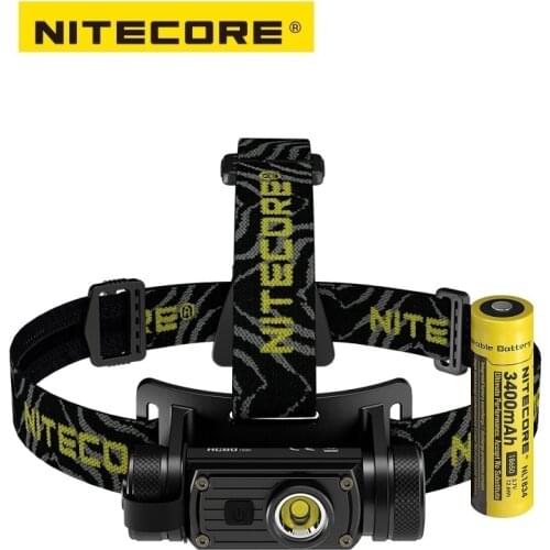 NITECORE HC60 V2 1200 Lumens USB-C Rechargeable Headlamp with 3400mAh 18650 Battery