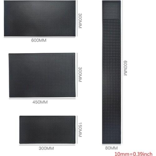 Anti-slip Bar Rubber Mat PVC Pad Coaster Kitchen Placemat Barber Insulation Cup Mug Set Beer Whiskey Waterproof Bar Accessories