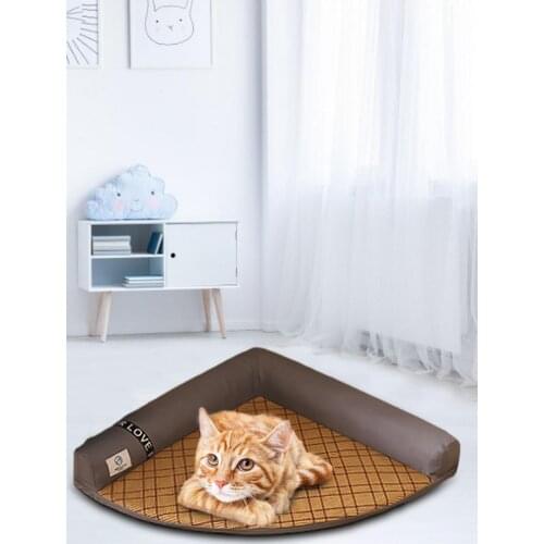 Dog Mat Cooling Cat Blanket Sofa Breathable Pet Dog Bed Washable Dogs Cat Pet Sleeping Mat Summer Detachable Washable Blanket