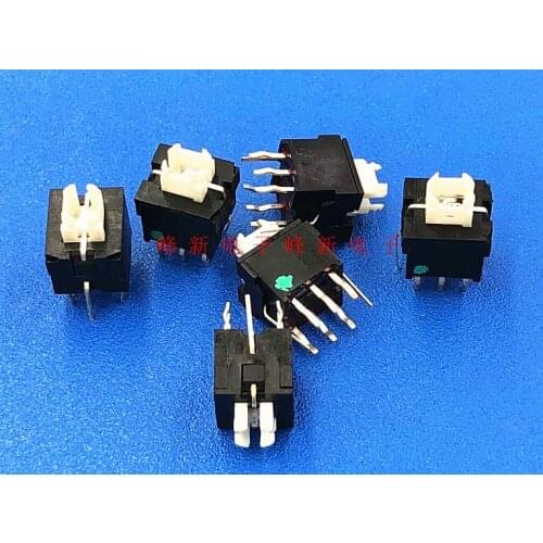 Original new 100% WEB-15 with green light self-locking key switch button 7.5*8.5*10 touch switch 8pin