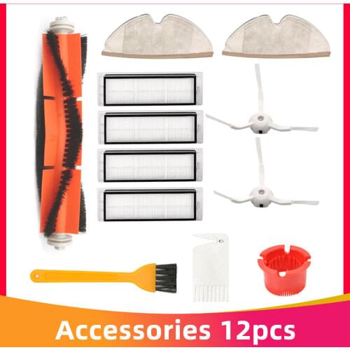 Main brush Hepa Filter Side brush Mop cloths Kit for Xiaomi mijia robot roborock s50 s51 S55 T4 T6 xiaowa roborock 2