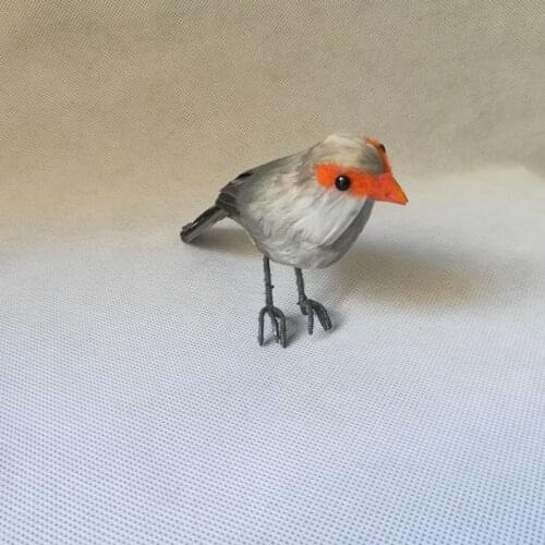 Real life toy bird feathers sparrow bird about 13cm vivid Estrilda astrild bird model handicraft garden Decoration props h0935