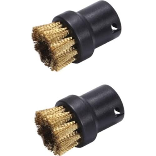 2pcs/set Steam Cleaning Brush Small Round Brushes for Karcher SC1 SC2 SC3 SC4 SC5 SC7 CTK10 Home Replacement Dust Remove P82C