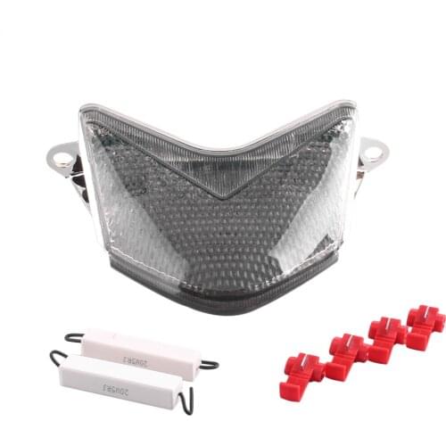 E-Mark Integrated LED cycle Rear Tail Brake Light Turn Signals Lamp Blinker For KAWASAKI NINJA ZX6R 636 / ZX10R / Z750Taillight