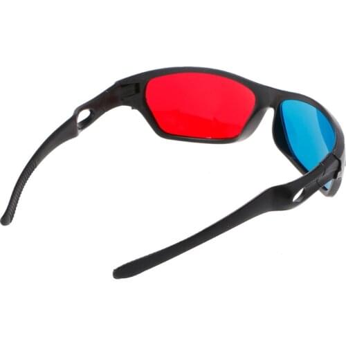 Universal White Frame Red Blue Anaglyph 3D Glasses For Movie Game DVD Video TV