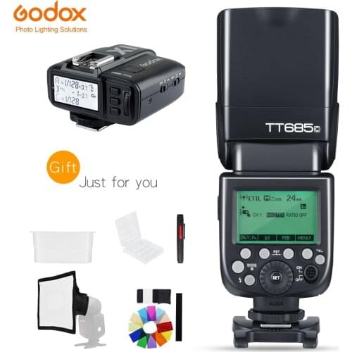 Godox TT685C TT685N TT685S TT685F TT685o TTL HSS Camera Speedlite Flashwith X1T Trigger for Nikon Canon Nikon Sony Olympus Fuji