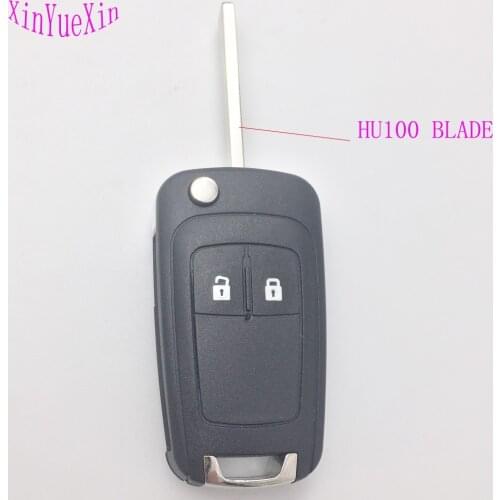 XinYueXin For Opel Flip Key For VAUXHALL OPEL Insignia Astra J Zafira C Mokka Corsa E Adam Remote Folding Key Shell 2 Buttons