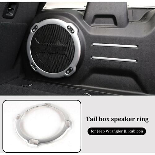 Rear Trunk Cargo Speaker Cover Decor Trim for Jeep Wrangler JL Rubicon 2018-19