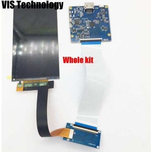 5.5 inch 2560*1440 2K LCD Screen LS055R1SX03+ HDMI to MIPI driver controller V1.2 for replacement for Wanhao duplicator 7