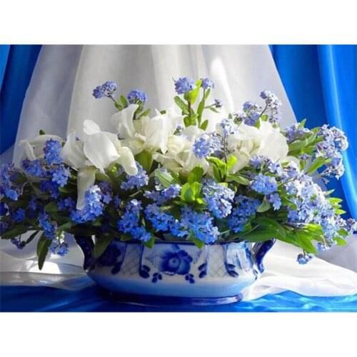 3D Diy Diamond Painting Kits square Diamond Rhinestone Diamond Embroidery Flower lily Lavender Home Decoration Needlework A364W