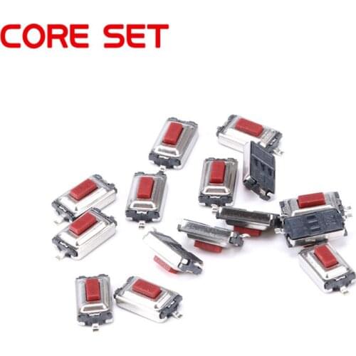 50PCS 3X6X2.5MM Micro Switch Red Button Tactile Tact Push Switch 3*6*2.5MM SMD
