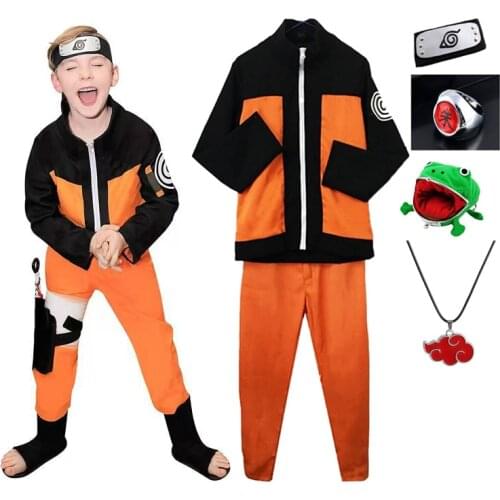 Anime Ninja Costume Frog Coin Purse Cosplay Props Anime Cartoon Manga Flannel Coin Holder Cute Kids