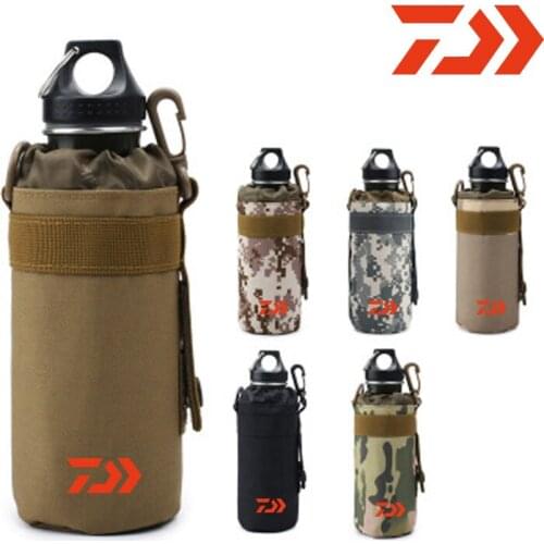 Dawa Fishing Camouflage Bag Water Cup Set Tactical Water Bottle Bag Outdoor Sports Waist Bag Water Cup Bag Small Waist Bag