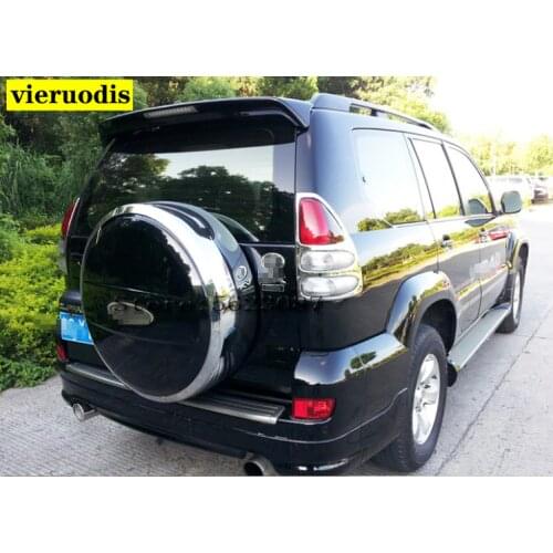For Toyota Land Cruiser Prado FJ120 4000 2700 Spoiler 2003-2009 ABS Plastic Unpainted Primer Rear Wing Spoiler With Led Light